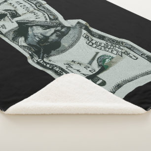 Couverture Sherpa Conception moderne d'un billet de 100 $ froissé
