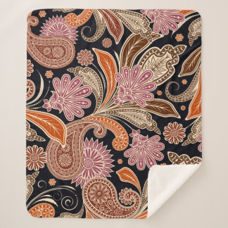 Couverture Sherpa Conception traditionnelle Motif sans couture