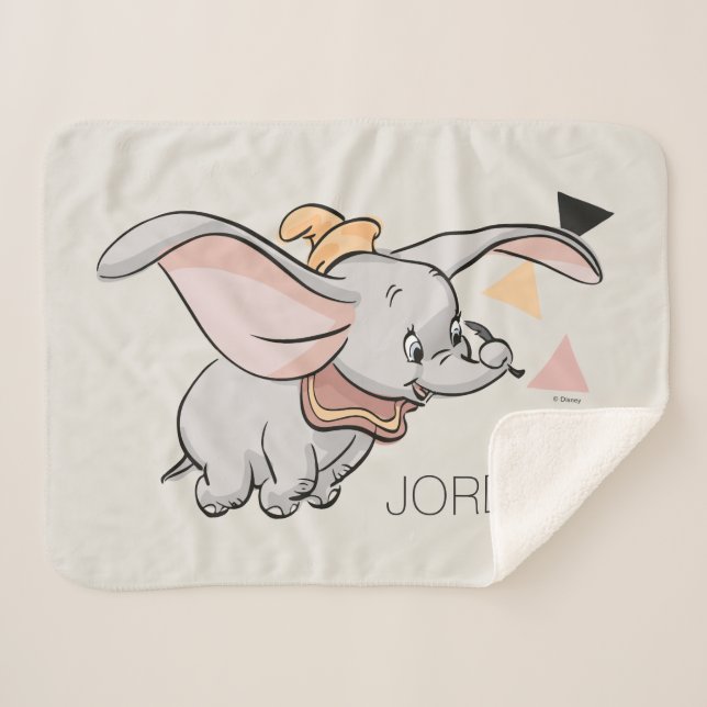 Couverture Sherpa Conception tribale Dumbo (Devant (Horizontal))