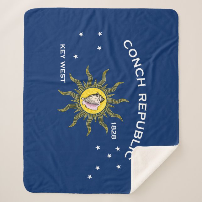 Couverture Sherpa Conch Republic Flag (Devant)