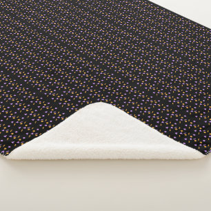 Couverture Sherpa Confetti Minimaliste de Halloween pour Bébé