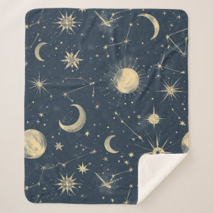 Couverture Sherpa Constellation céleste - Nuit étoilée (3)
