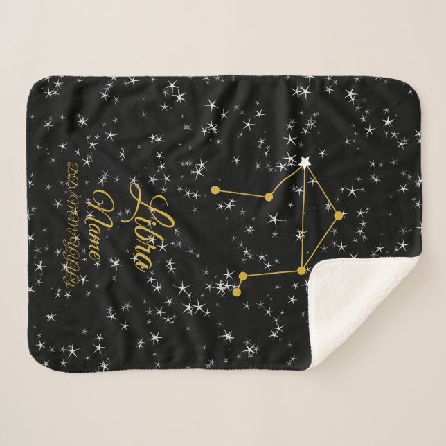 Couverture Sherpa Constellation Libra (Devant (Horizontal))