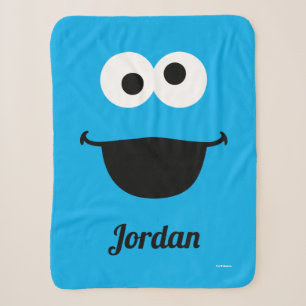 Couverture Sherpa Cookie Face Art   Ajouter Votre Nom