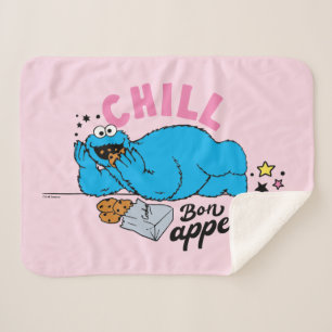 Couverture Sherpa Cookie Monster   Bon appétit Chill