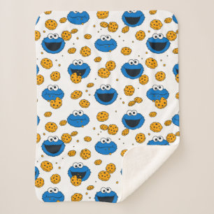 Couverture Sherpa Cookie Monster C est pour le Motif de cookies