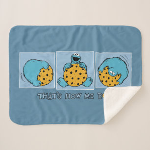 Couverture Sherpa Cookie Monster C'est comme ça que je roule