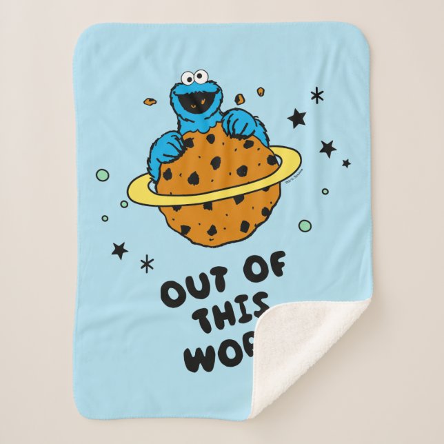 Couverture Sherpa Cookie Monster | Hors de ce monde (Devant)