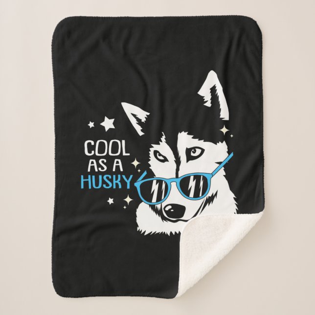 Couverture Sherpa Cool Comme Chien Husky (Devant)