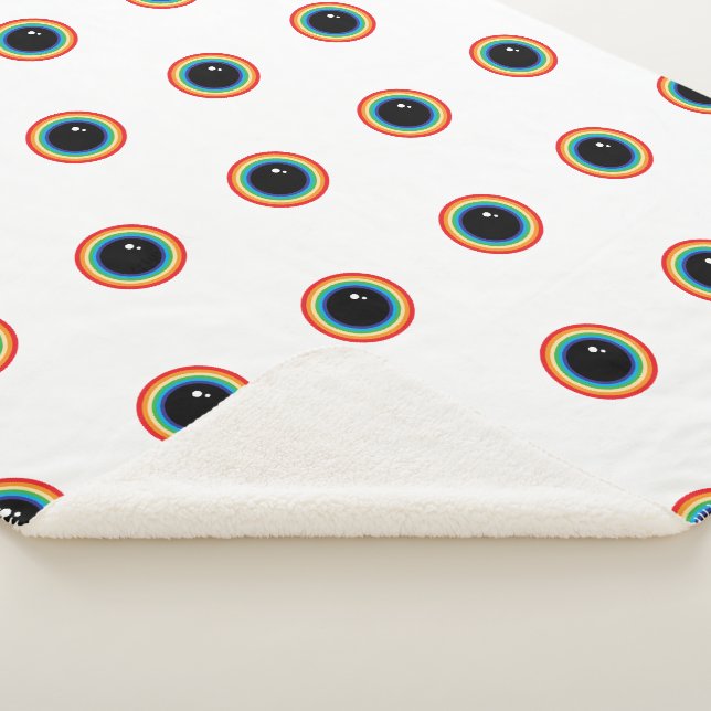 Couverture Sherpa Cool Rainbow Eyes (3/4)