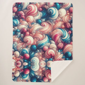 Couverture Sherpa Cotton Candy Bubblegum
