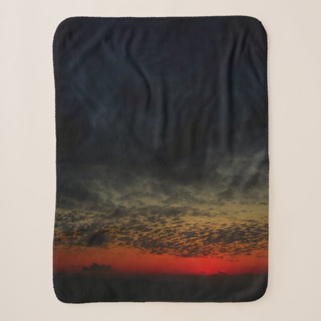 Couverture Sherpa Coucher de soleil avant la tempête (Devant)