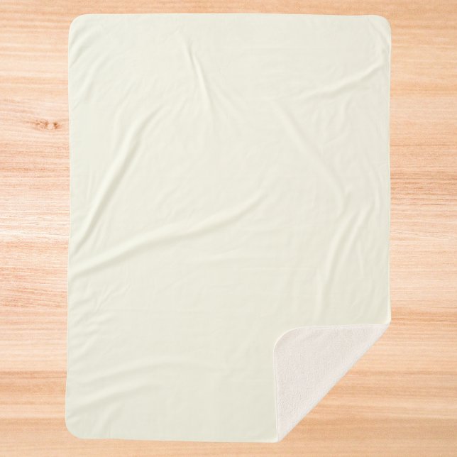 Couverture Sherpa Couleur solide ivoire (Créateur téléchargé)