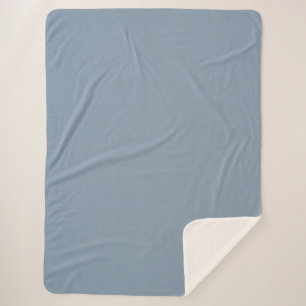 Couverture Sherpa Couleur uni bleu foncé