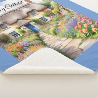 Couverture Sherpa "Country Cottage"