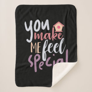 Couverture Sherpa Couple Cadeau Vous Me Faites Me Sentir Spécial