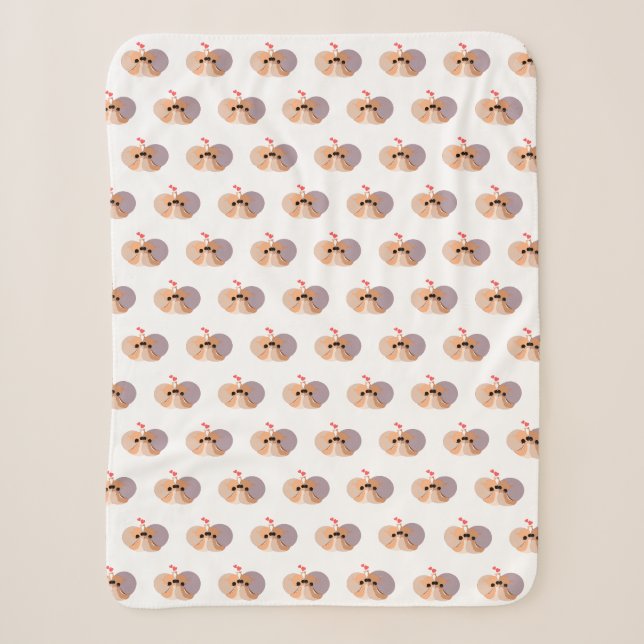 Couverture Sherpa Couple Snails Sherpa Blanket - Vos Couleurs (Devant)
