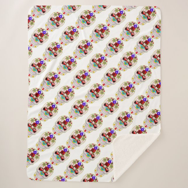 Couverture Sherpa Crâne à sucre (Devant)