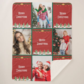 Couverture Sherpa Create Your Own Christmas Photo Collage