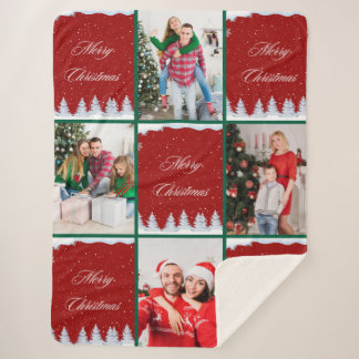Couverture Sherpa Create Your Own Christmas Photo Collage