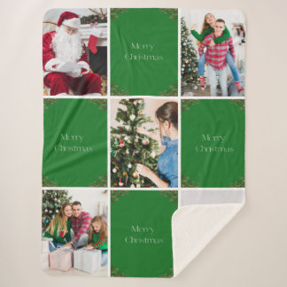 Couverture Sherpa Create Your Own Christmas Photo Collage