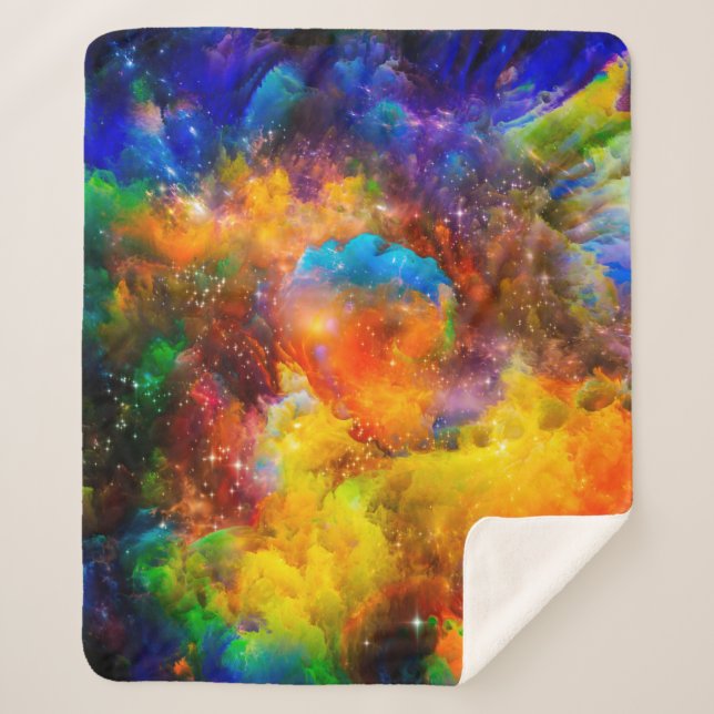 Couverture Sherpa Creative arrangement of fractal elements, lights a (Devant)