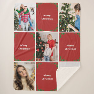 Couverture Sherpa Créez votre propre collection de photos de Noël