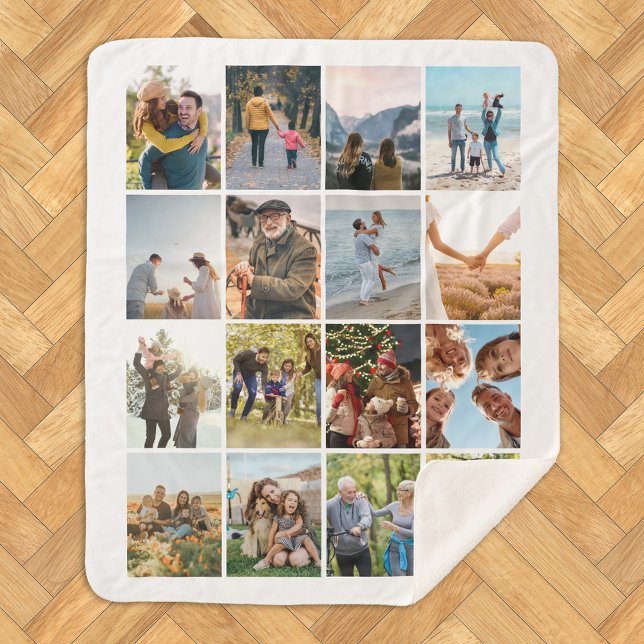Couverture Sherpa Créez votre propre collection photo personnalisée  (Créateur téléchargé)