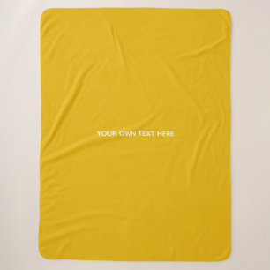 Couverture Sherpa Créez Votre Propre Conception Personnalisée Jaune