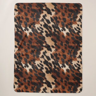 Couverture Sherpa Crème Brown noir