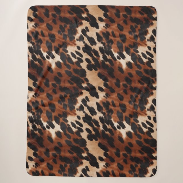 Couverture Sherpa Crème Brown noir (Devant)