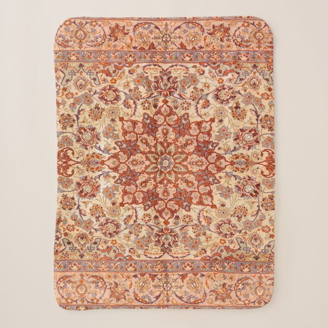 Couverture Sherpa Crème pourrie brune de Perse Tan  (Devant)