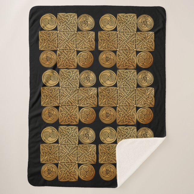 Couverture Sherpa Croix de nouage celtique (Devant)