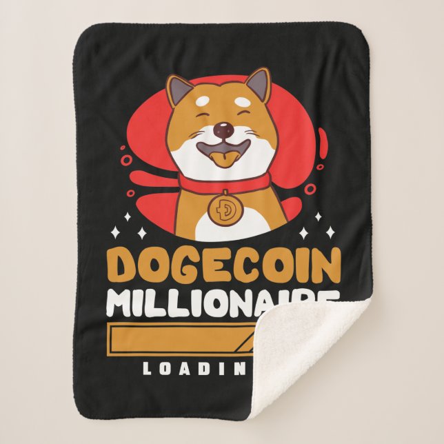 Couverture Sherpa Crypto DogeCoin Millionaire Chargement (Devant)