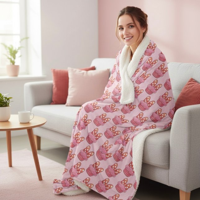 Couverture Sherpa Cupcake Sherpa Blanket (Créateur téléchargé)