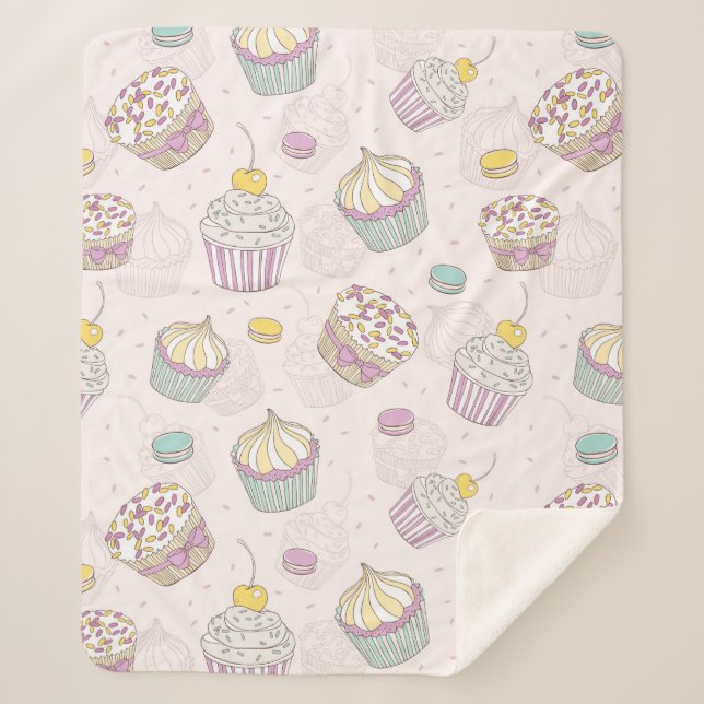 Couverture Sherpa Cupcakes (Devant)