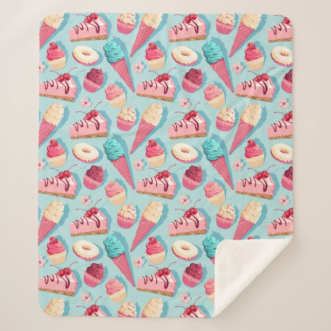 Couverture Sherpa Cupcakes Sherpa Blanket (Devant)