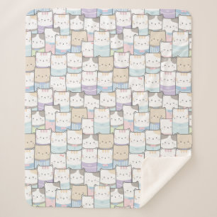 Couverture Sherpa Cute Cats Sherpa Blanket