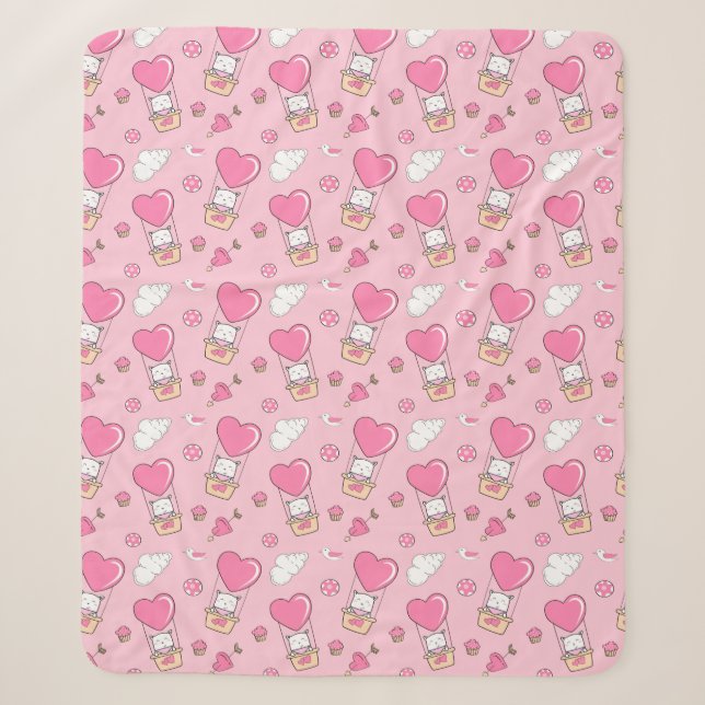 Couverture Sherpa Cute Cats Sherpa Blanket (Devant)