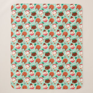 Couverture Sherpa Cute Christmas Cats Sherpa Blanket