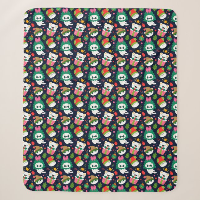 Couverture Sherpa Cute Christmas Cats Sherpa Blanket (Devant)