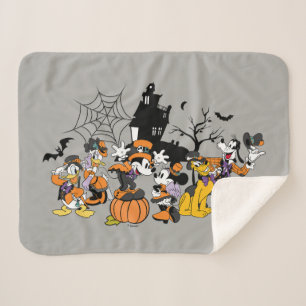 Couverture Sherpa Cute Halloween Mickey et amis