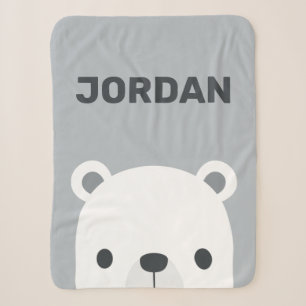Couverture Sherpa Cute Little Polar Bear