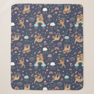 Couverture Sherpa Cute Tropical Christmas Sherpa Blanket