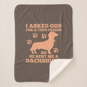 Couverture Sherpa Dachshund Est Mon Vrai Ami