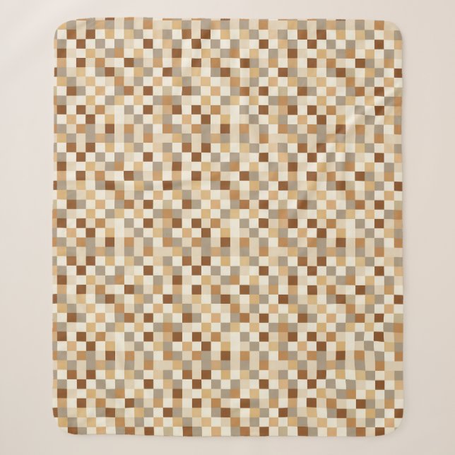 Couverture Sherpa Damier (Devant)