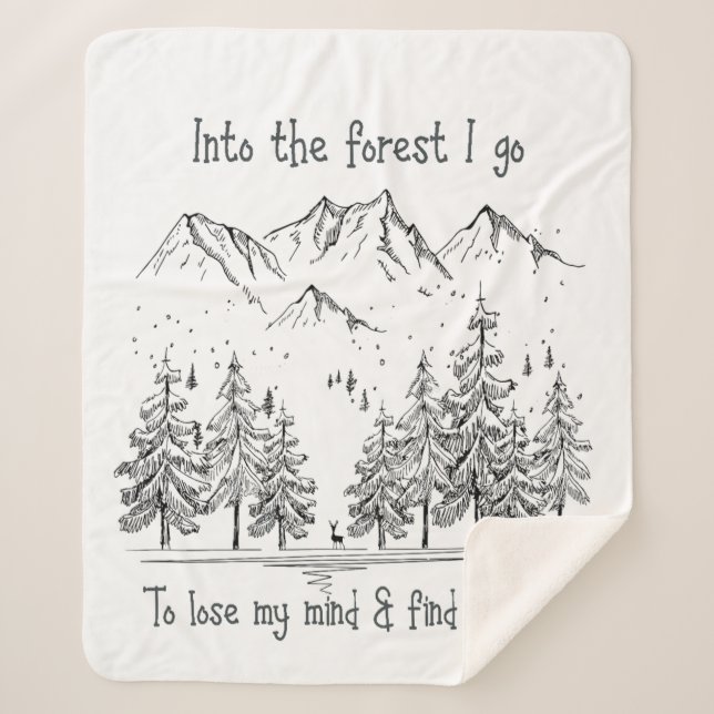 Couverture Sherpa Dans la forêt je vais perdre mon esprit Inspiratio (Devant)