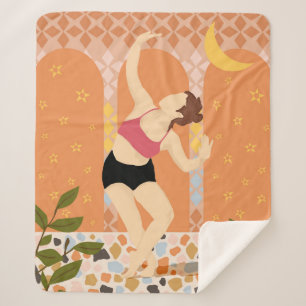 Couverture Sherpa Danse Lune