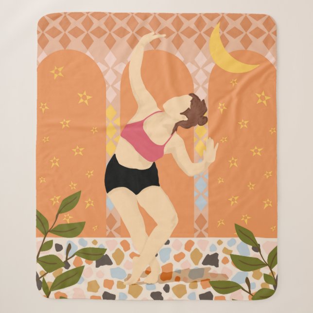 Couverture Sherpa Danse Lune (Devant)