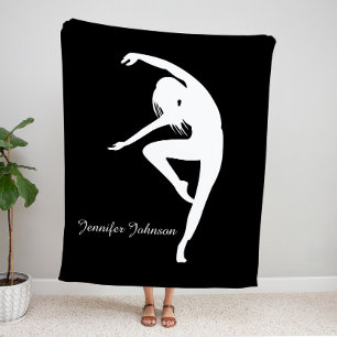 Couverture Sherpa Danseur moderne Silhouette Danse